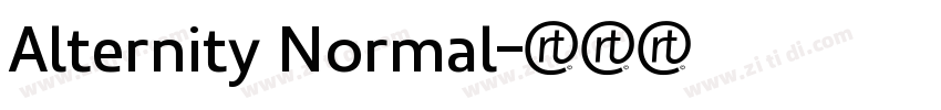 Alternity Normal字体转换